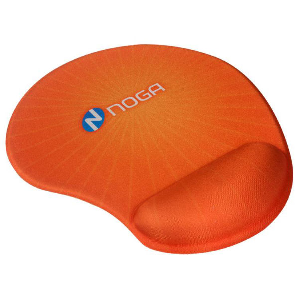 PAD MOUSE GEL NOGA 3D NARANJA S^E COMPUTACION