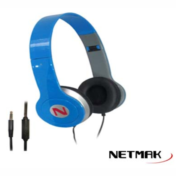 Auricular Netmak Plegable Y Manos S E Computacion