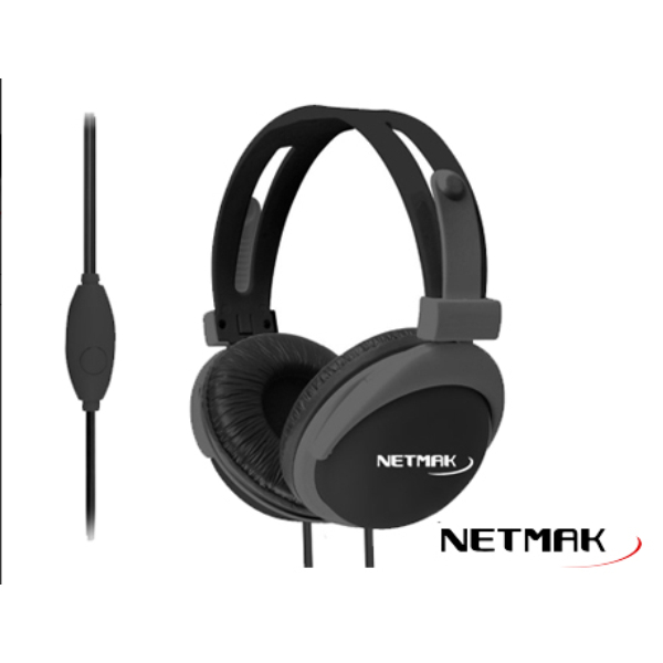 Auricular Netmak Nm Black S E Computacion